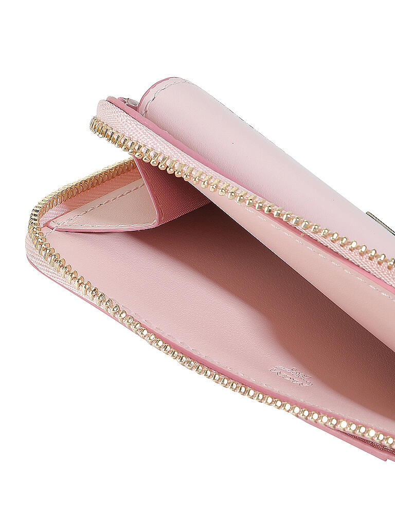 Original MCM TaschePatricia Millie Wallet Geldbörse mit online Schulterkette rosa